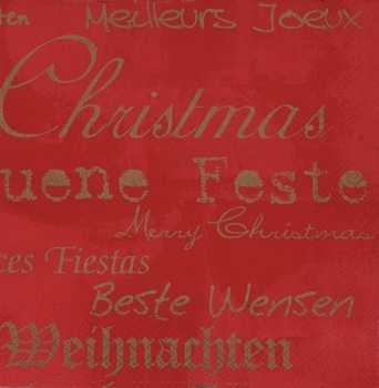 Serviette Merry Christmas, Rarität